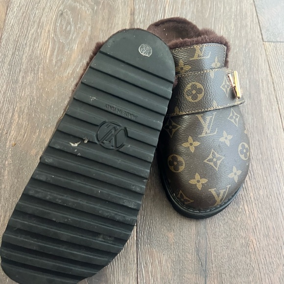 Brown Fur-Lined Mule - Picture 2 of 2